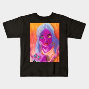 violet kesha painting Kids T-Shirt